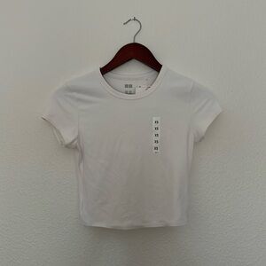 Cropped White Athletic Shirt